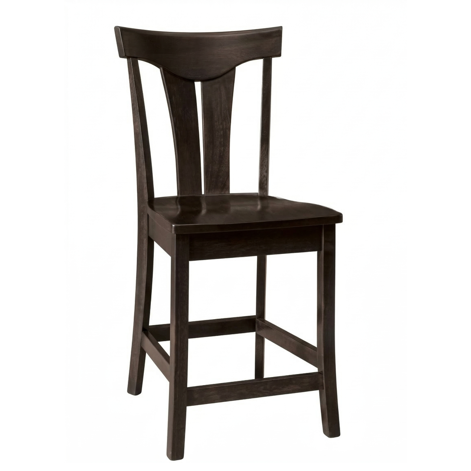 Hoosier Timbercraft Owen Stationary Bar Chair with Standard Top in Onyx Stain