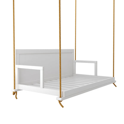 Amish Casual Stratford Swing Bed in Pure White