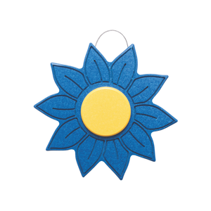 Blue on Lemon Yellow