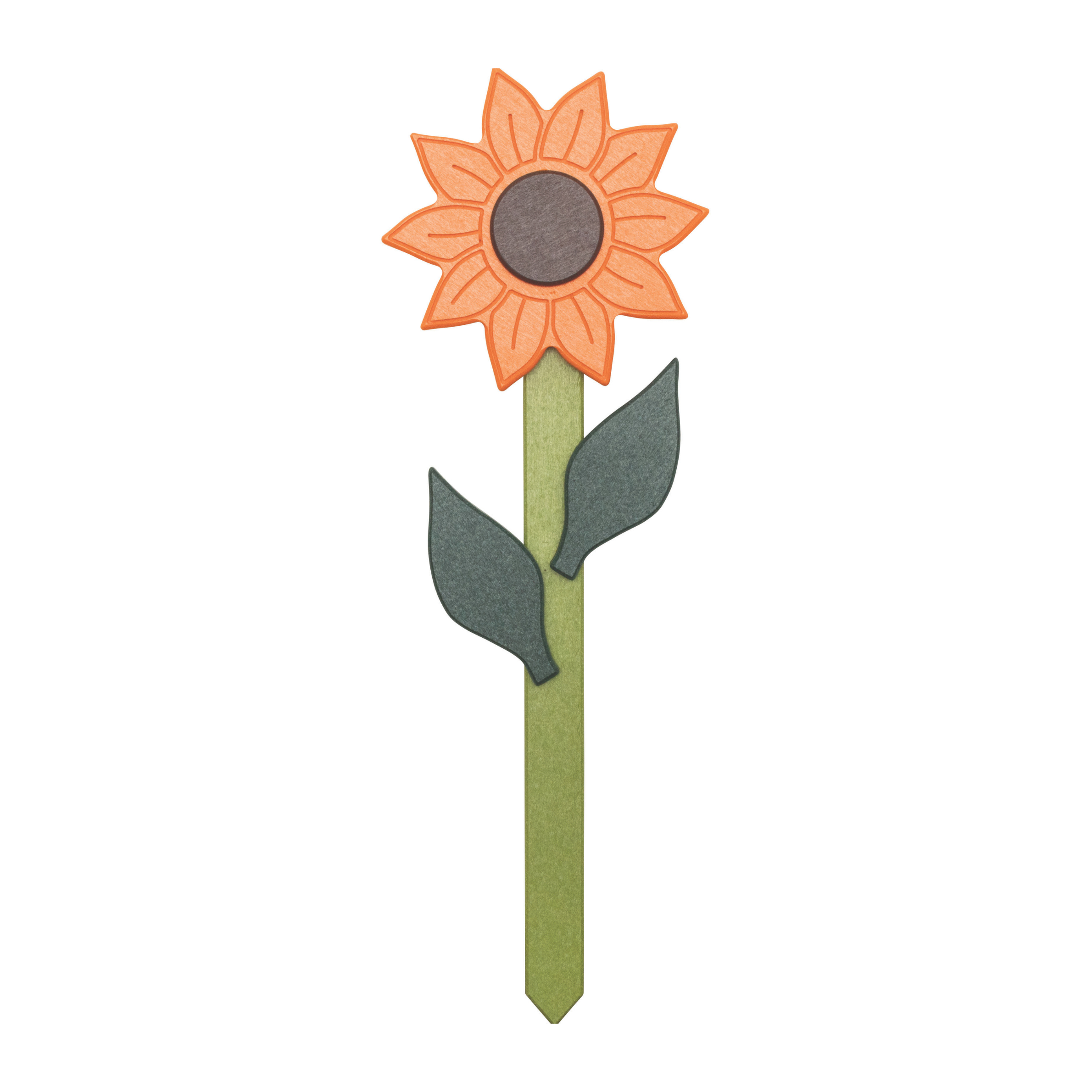 Stratton Field Poly Lumber 24-Inch Sunflower Garden Stake with Leaves
