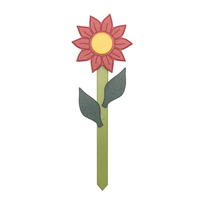 Stratton Field Poly Lumber 24-Inch Sunflower Garden Stake with Leaves