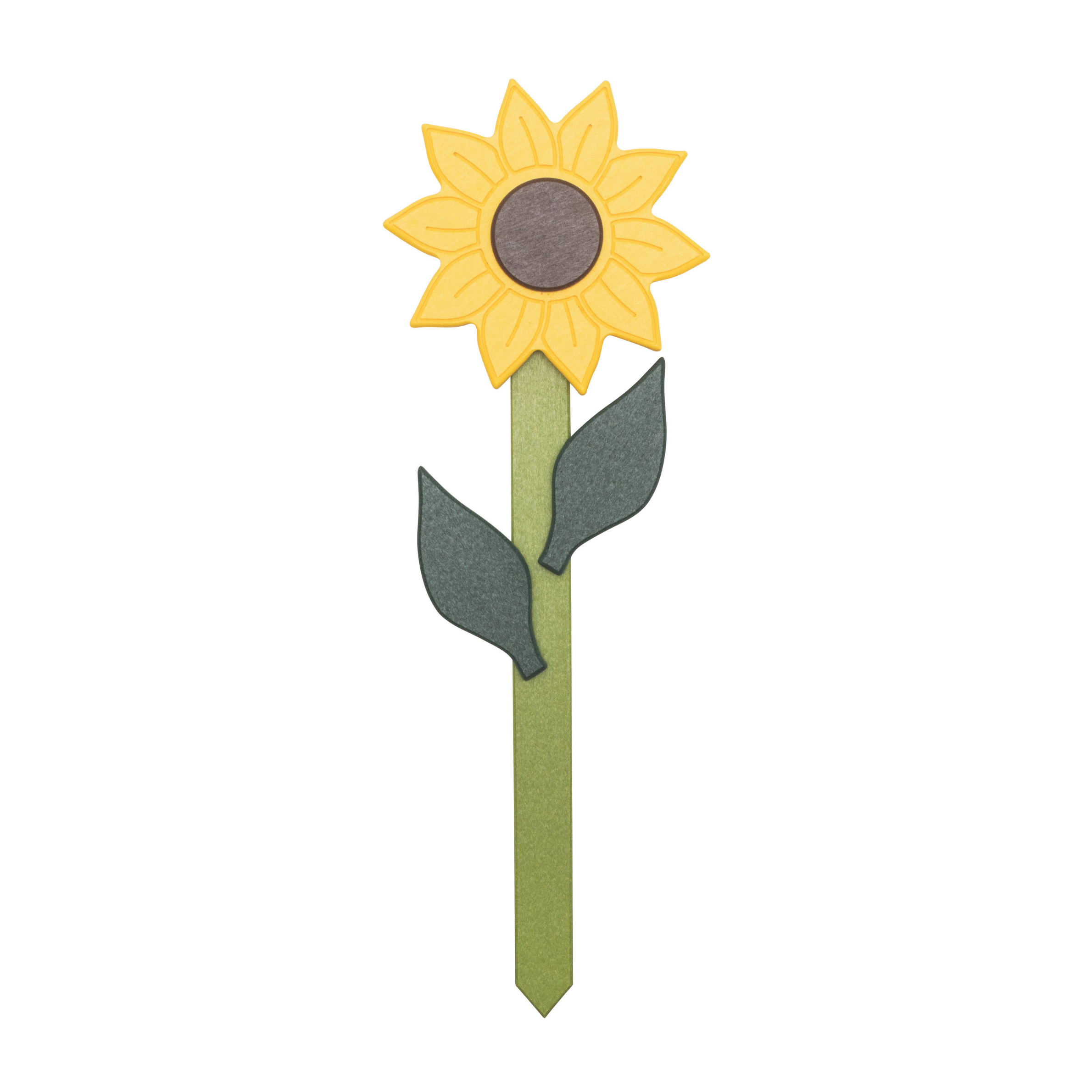 Stratton Field Poly Lumber 24-Inch Sunflower Garden Stake with Leaves