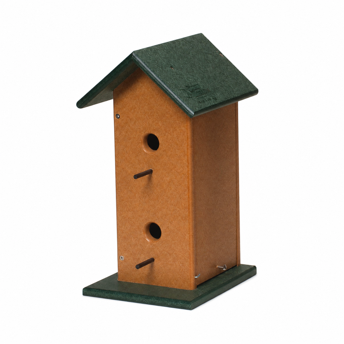 Stratton Field Poly Lumber Hanging or Post-Mount Double Birdhouse