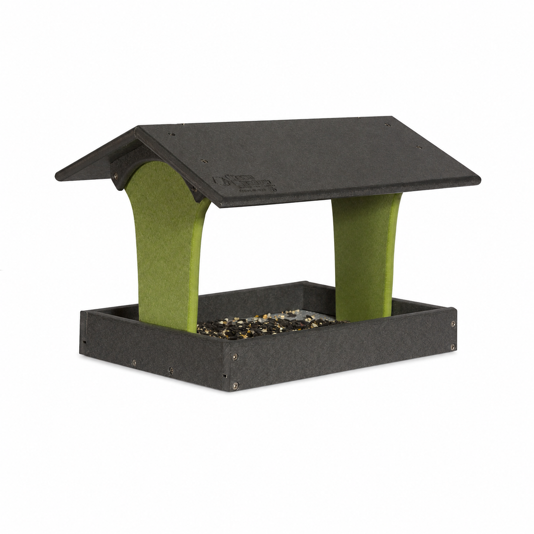 Stratton Field Poly Lumber Hanging or Post-Mount Platform Bird Feeder with Screen Floor