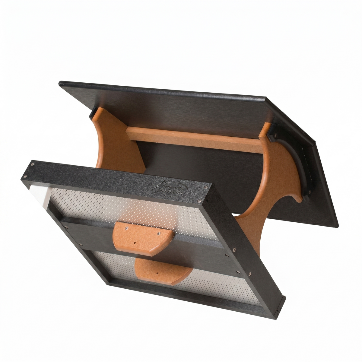 Stratton Field Poly Lumber Post-Mount Deluxe Platform Bird Feeder with Screen Floor