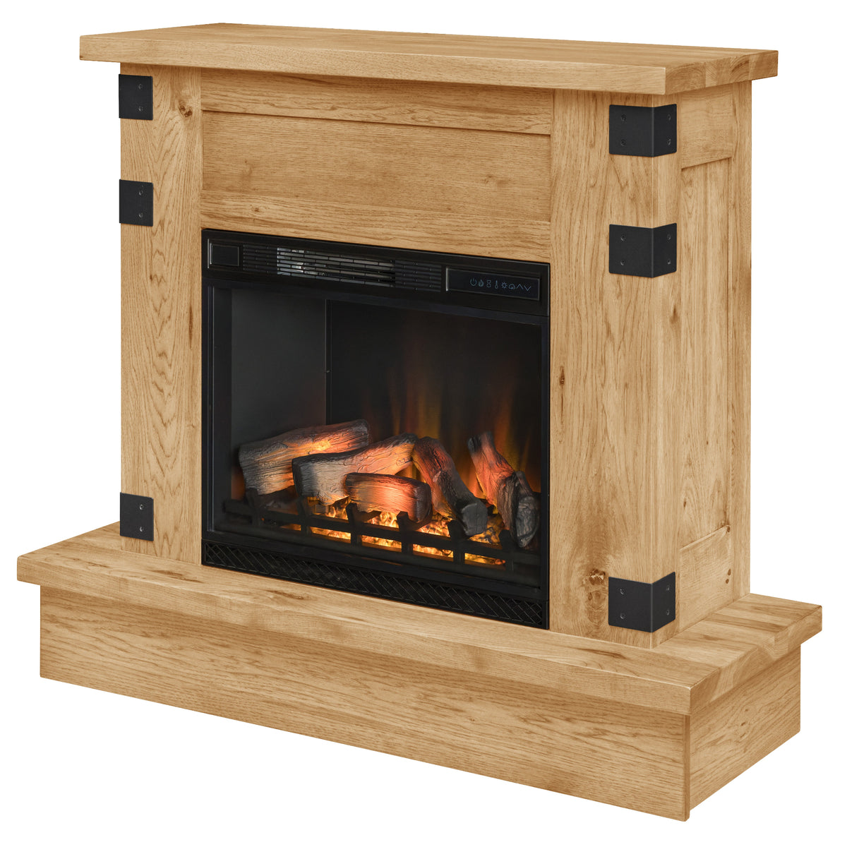 Summit Fireplace in Granola Stain