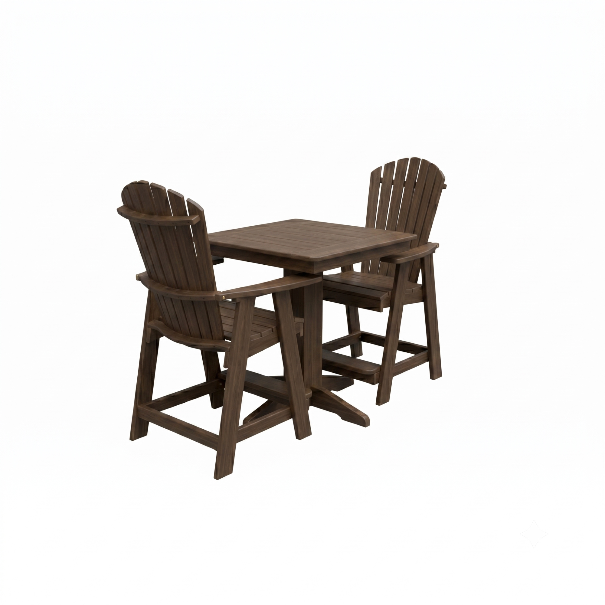 Keystone Amish Co. Sunburst 2-Person Counter Height Poly Dining Set