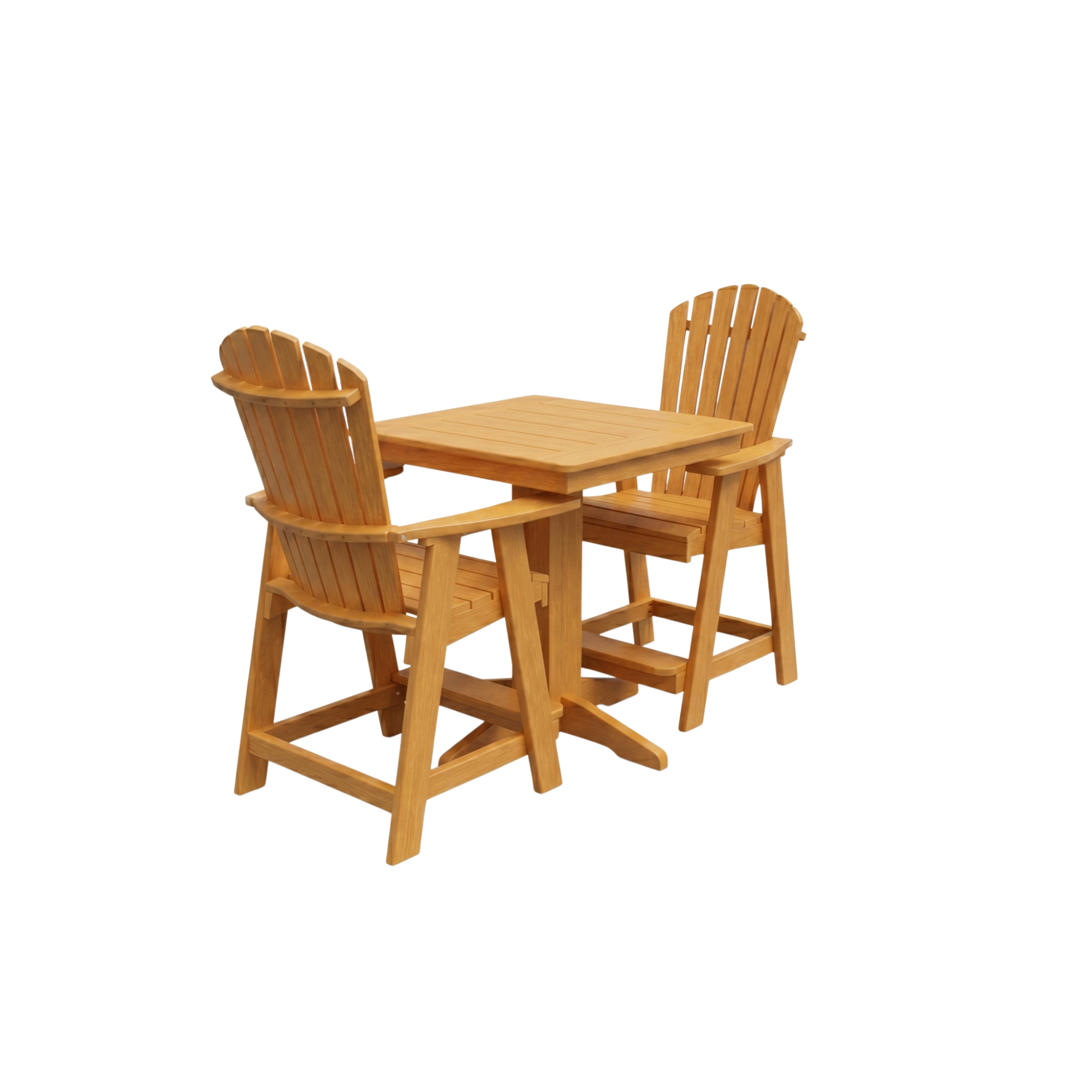 Keystone Amish Co. Sunburst 2-Person Counter Height Poly Dining Set