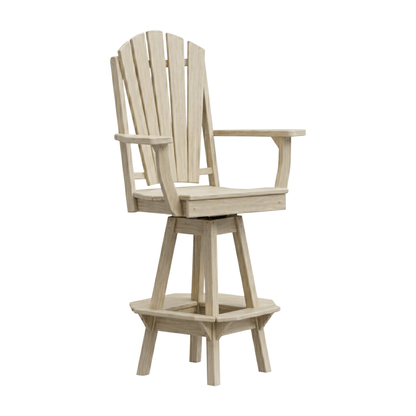 Keystone Amish Co. Sunburst Poly Outdoor Swivel Bar Chair