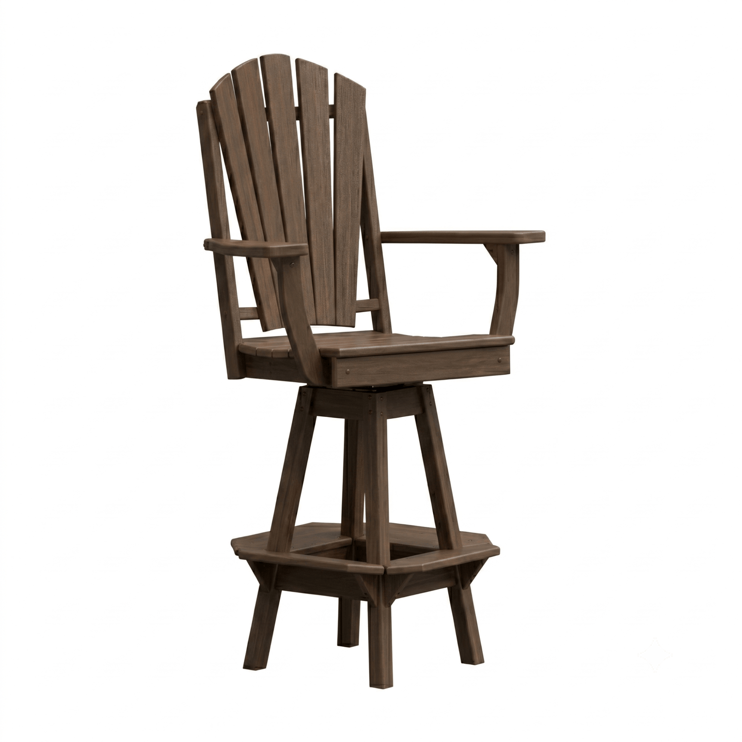 Keystone Amish Co. Sunburst Poly Outdoor Swivel Bar Chair