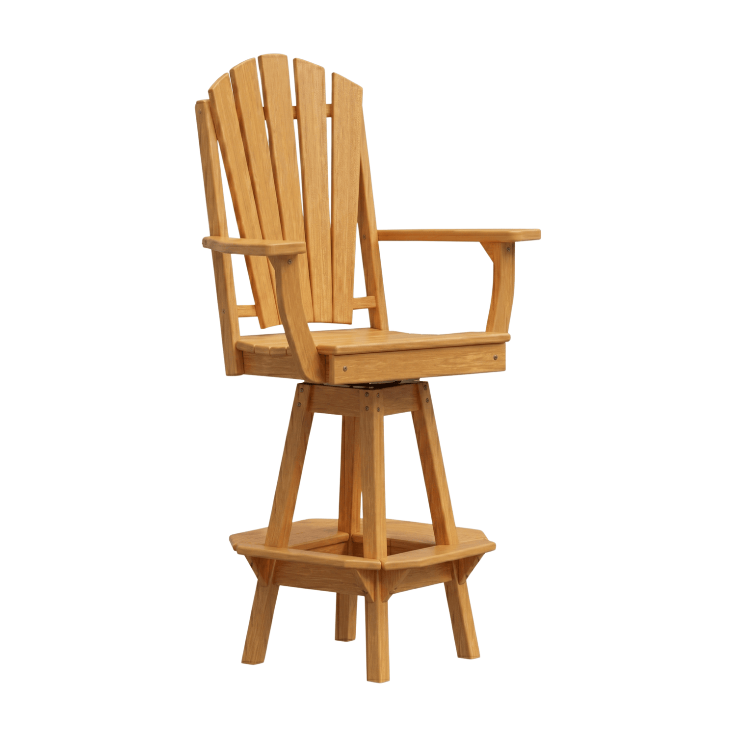 Keystone Amish Co. Sunburst Poly Outdoor Swivel Bar Chair
