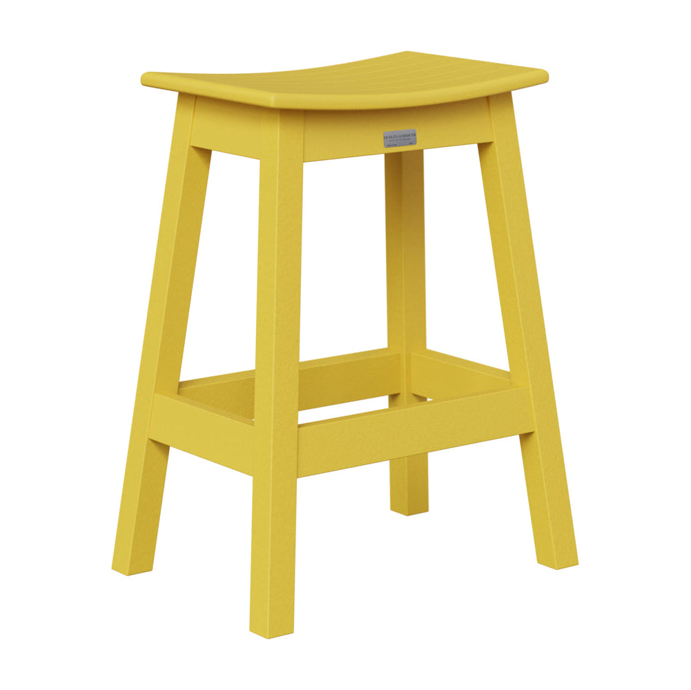 Berlin Gardens Outdoor Saddle Poly Lumber Counter Stool