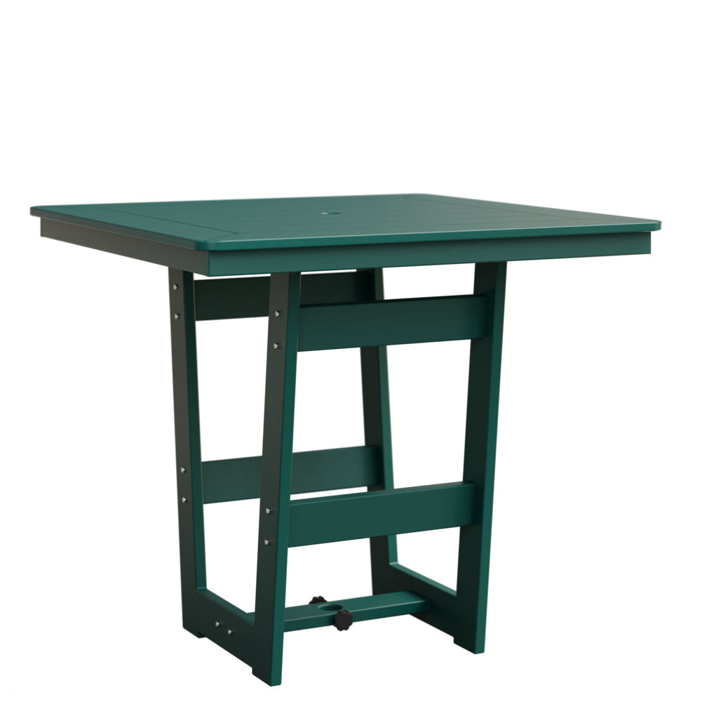 Berlin Gardens Hudson 40″ Outdoor Poly Lumber Square Bar Table