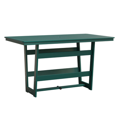Berlin Gardens Hudson 70″ Outdoor Poly Lumber Rectangular Bar Table