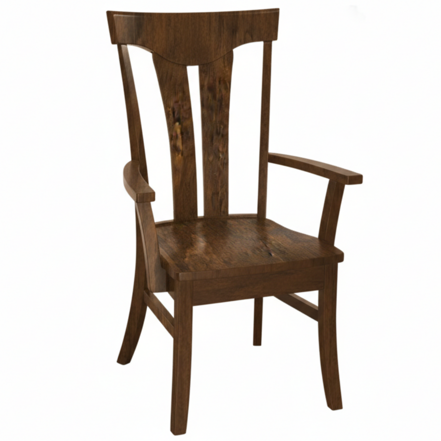 Hoosier Timbercraft Owen Arm Maple Dining Chair with Standard Top