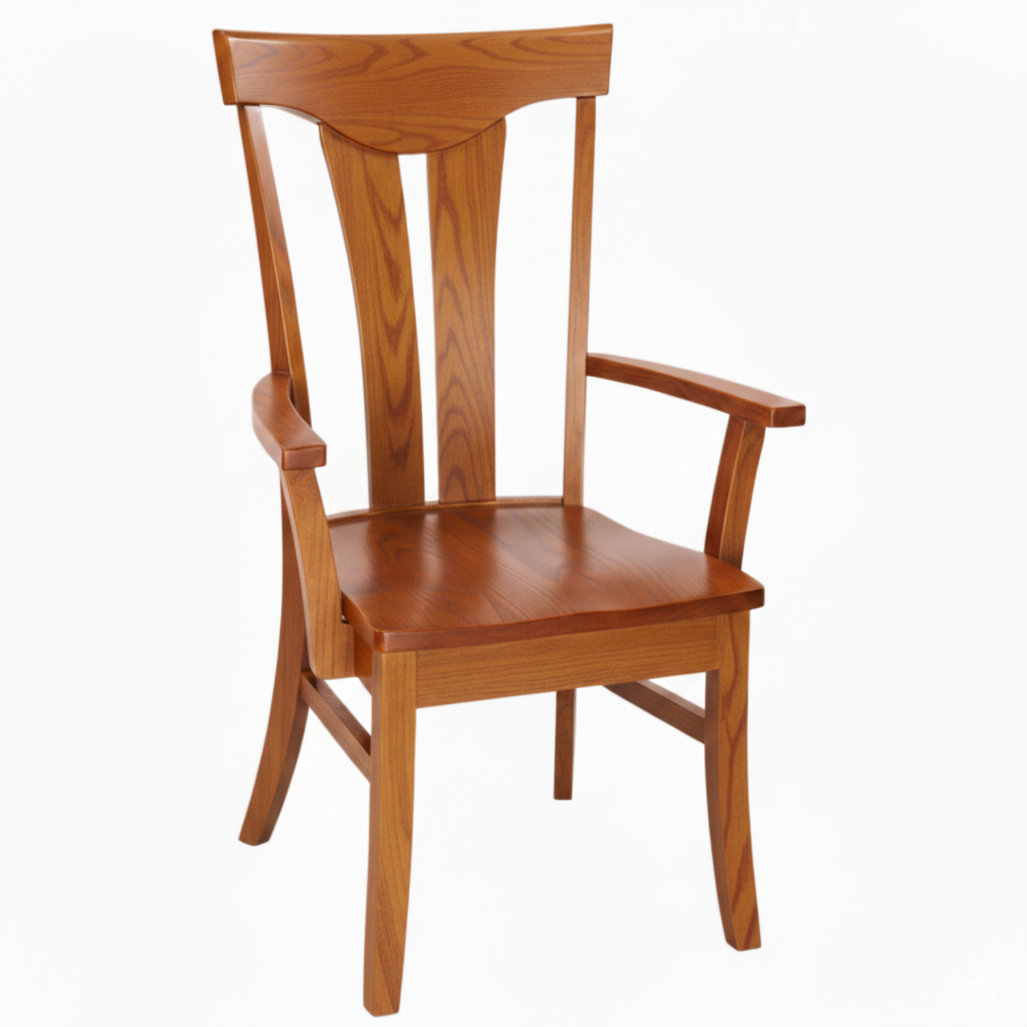 Hoosier Timbercraft Owen Arm Maple Dining Chair with Standard Top