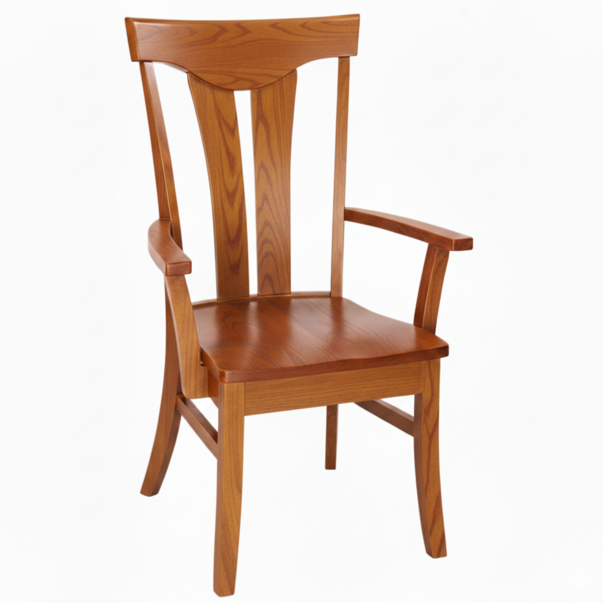 Hoosier Timbercraft Owen Arm Maple Dining Chair with Standard Top