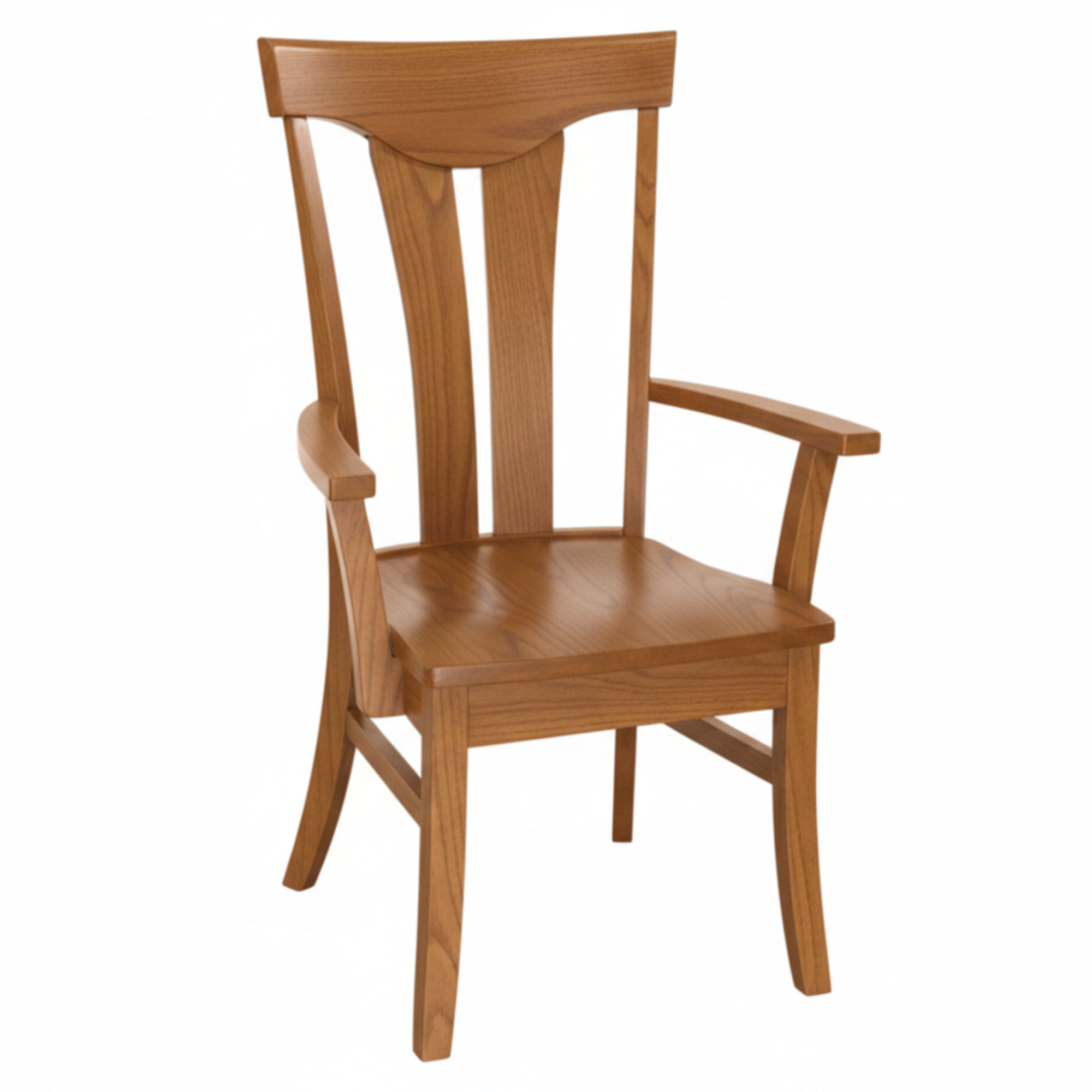 Hoosier Timbercraft Owen Arm Maple Dining Chair with Standard Top