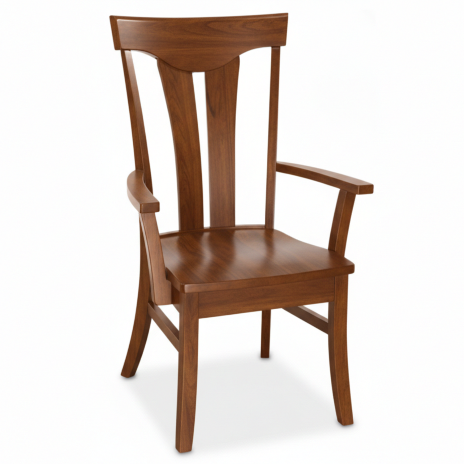 Hoosier Timbercraft Owen Arm Maple Dining Chair with Standard Top