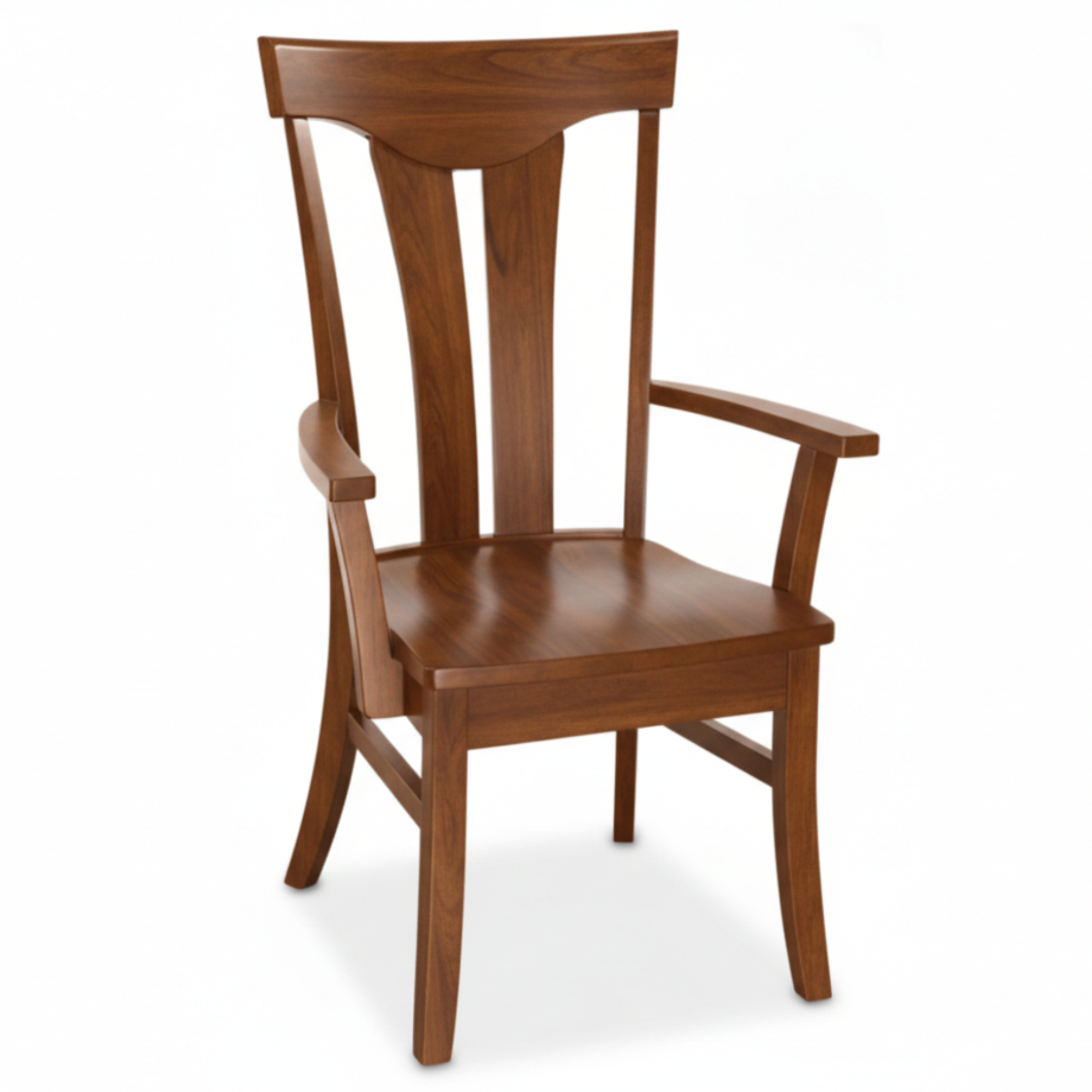 Hoosier Timbercraft Owen Arm Maple Dining Chair with Standard Top