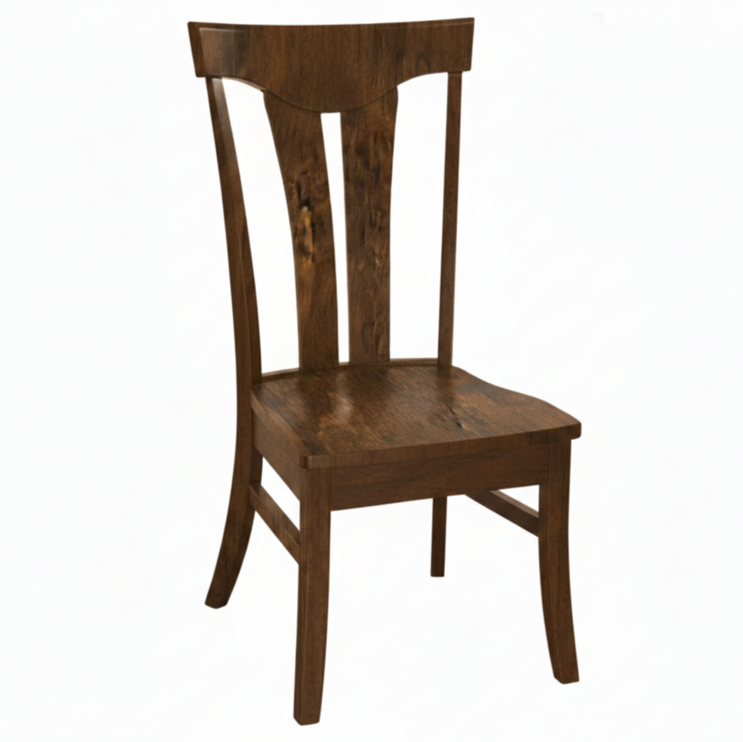 Hoosier Timbercraft Owen Side Dining Chair with Standard Top in Manchester Stain