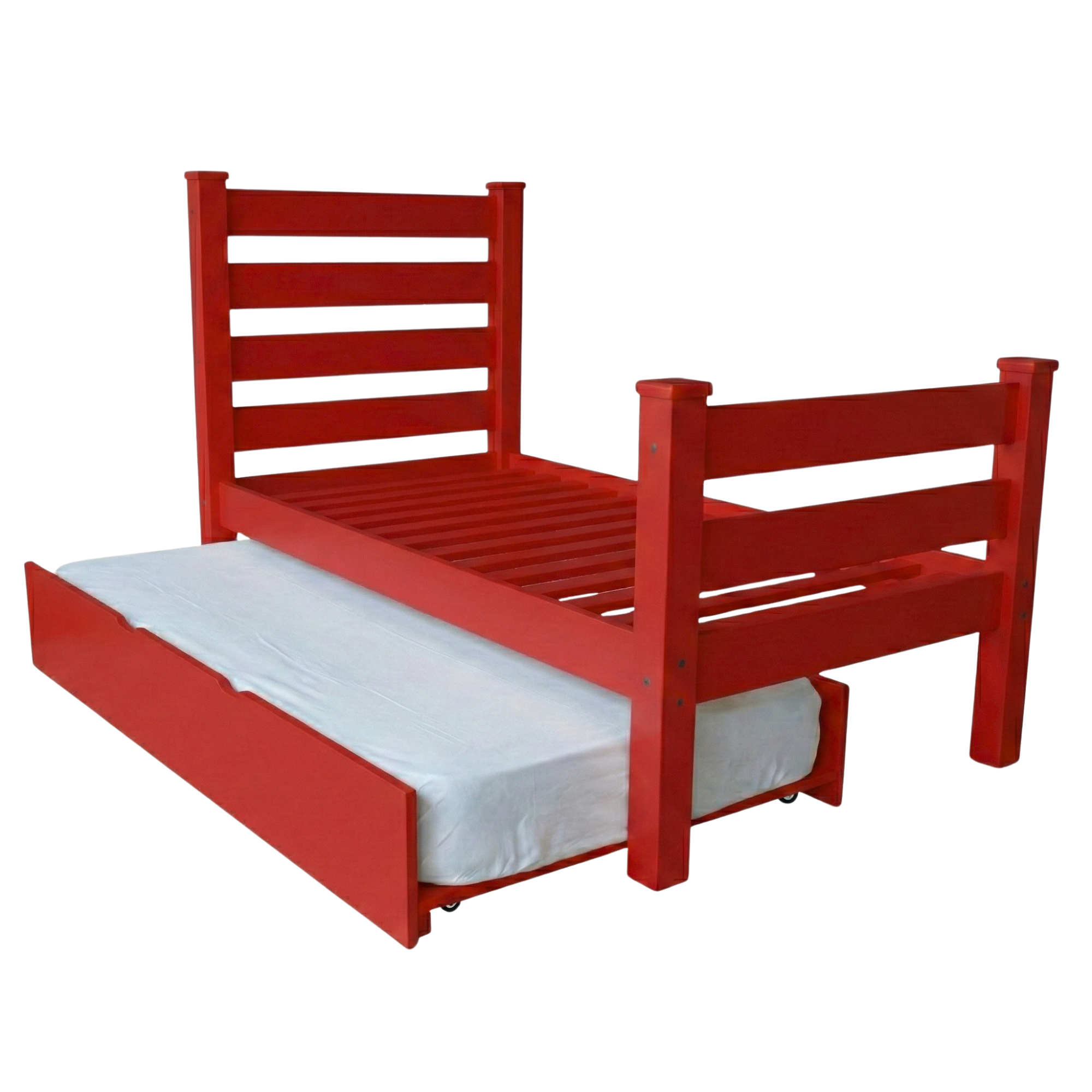 Versaloft Homestead Amish Made Bed Frame with Headboard, Footboard, and Trundle Unit