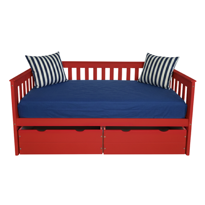 Versaloft Mission Amish Made Daybed Frame with 2-Piece Drawers