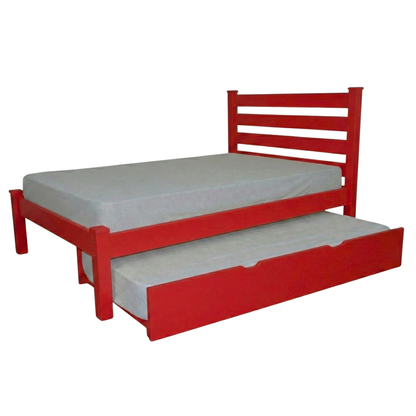Versaloft Homestead Amish Made Bed Frame with Headboard and Trundle Unit