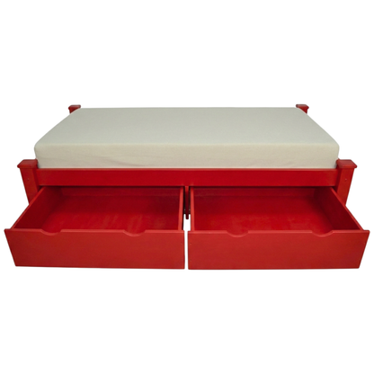 Versaloft Homestead Amish Made Bed Frame with 2-Piece Drawers