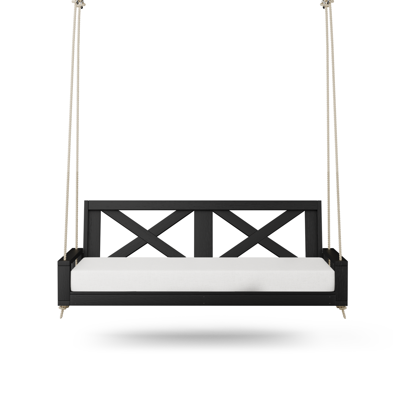 Amish Casual Malvern Porch Swing Bed, 4 Ft Black