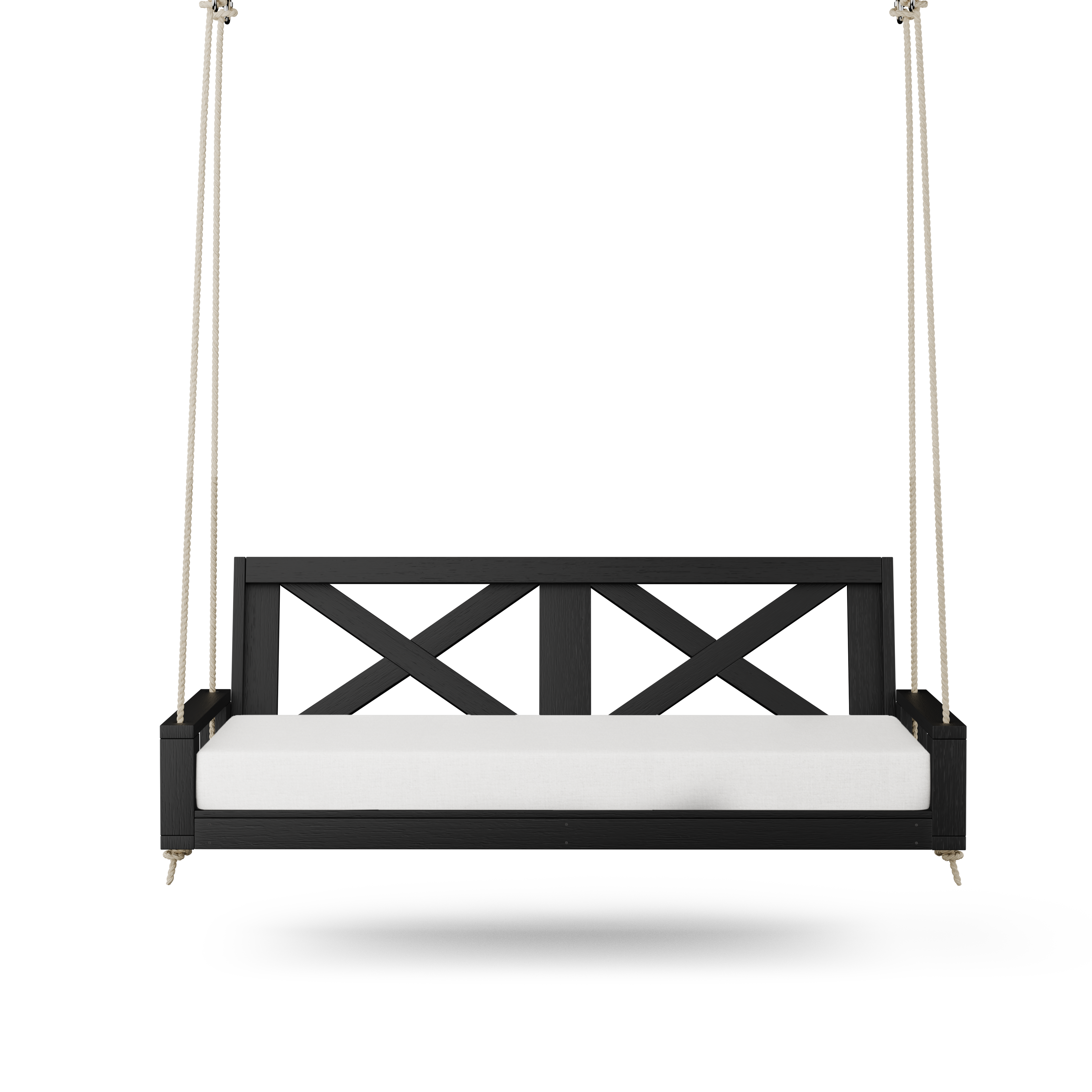 Amish Casual Malvern Porch Swing Bed, 4 Ft Black
