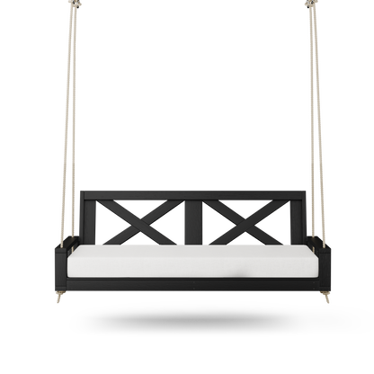 Amish Casual Malvern Porch Swing Bed, 4 Ft Black