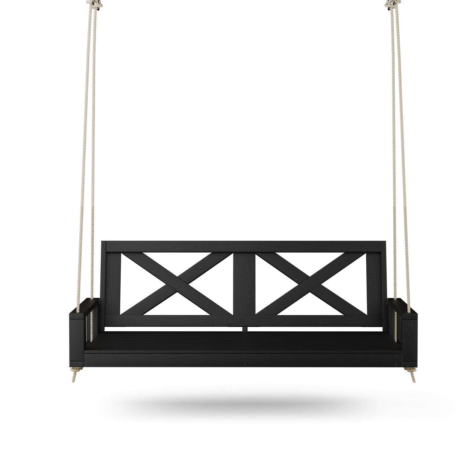 Amish Casual Malvern Porch Swing Bed, 4 Ft Black