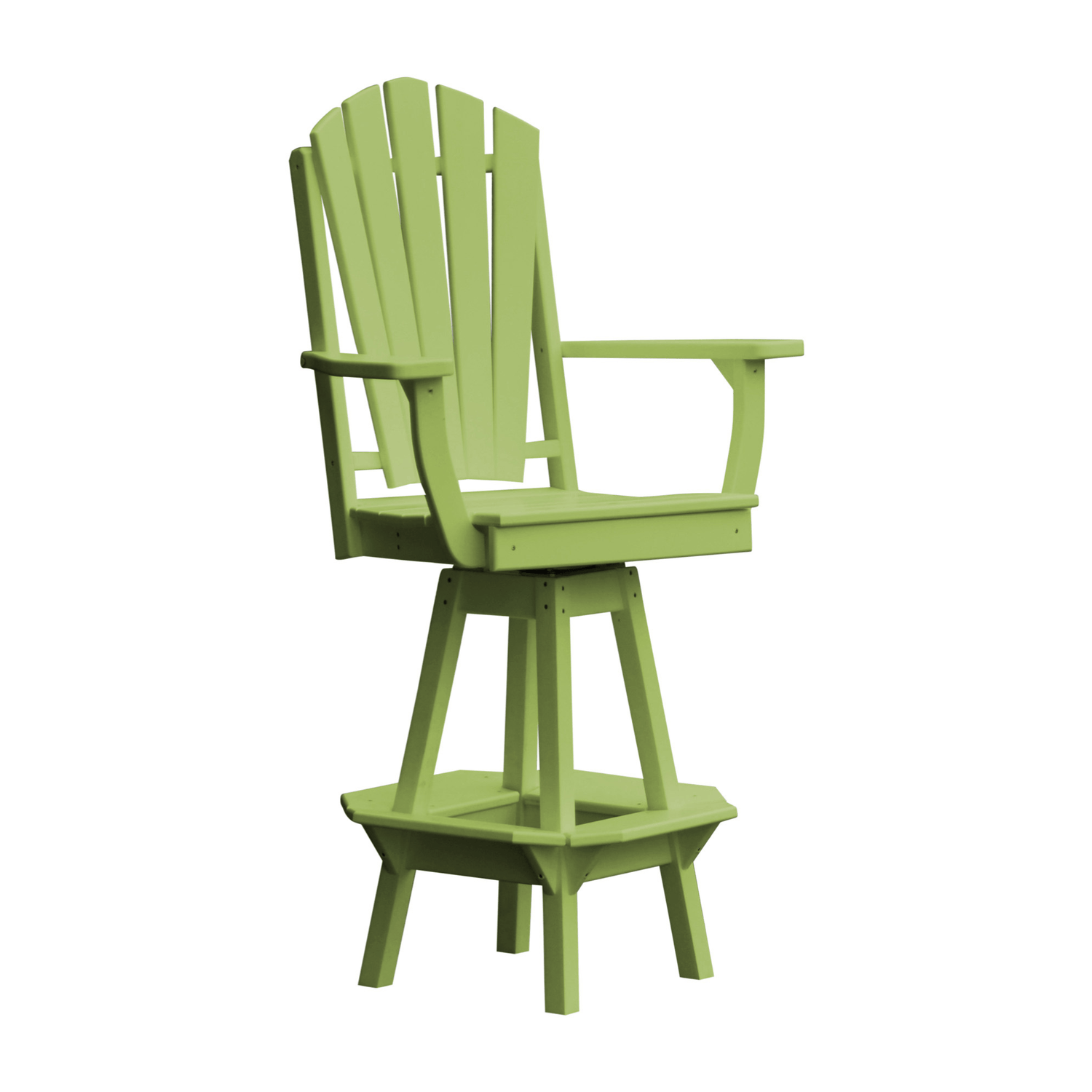Keystone Amish Co. Sunburst Poly Outdoor Swivel Bar Chair