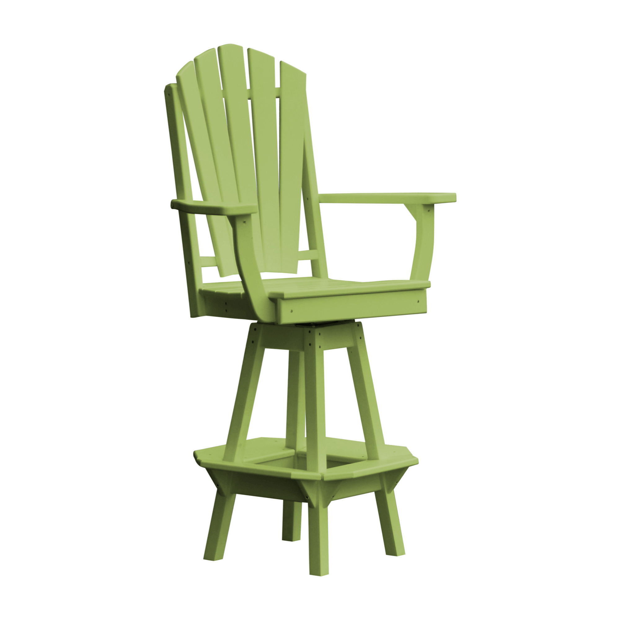 Keystone Amish Co. Sunburst Poly Outdoor Swivel Bar Chair