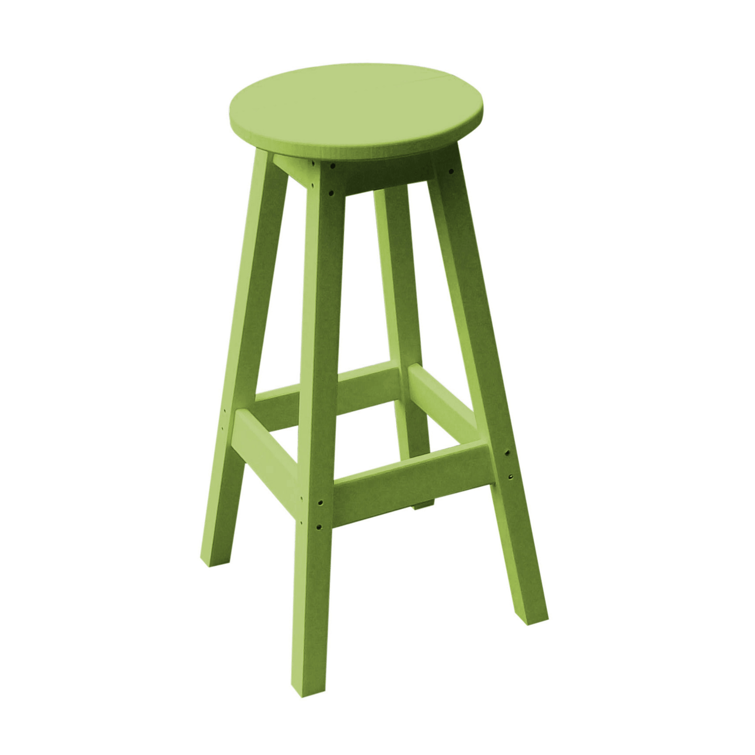 Keystone Amish Co. Round Poly Outdoor Bar Stool
