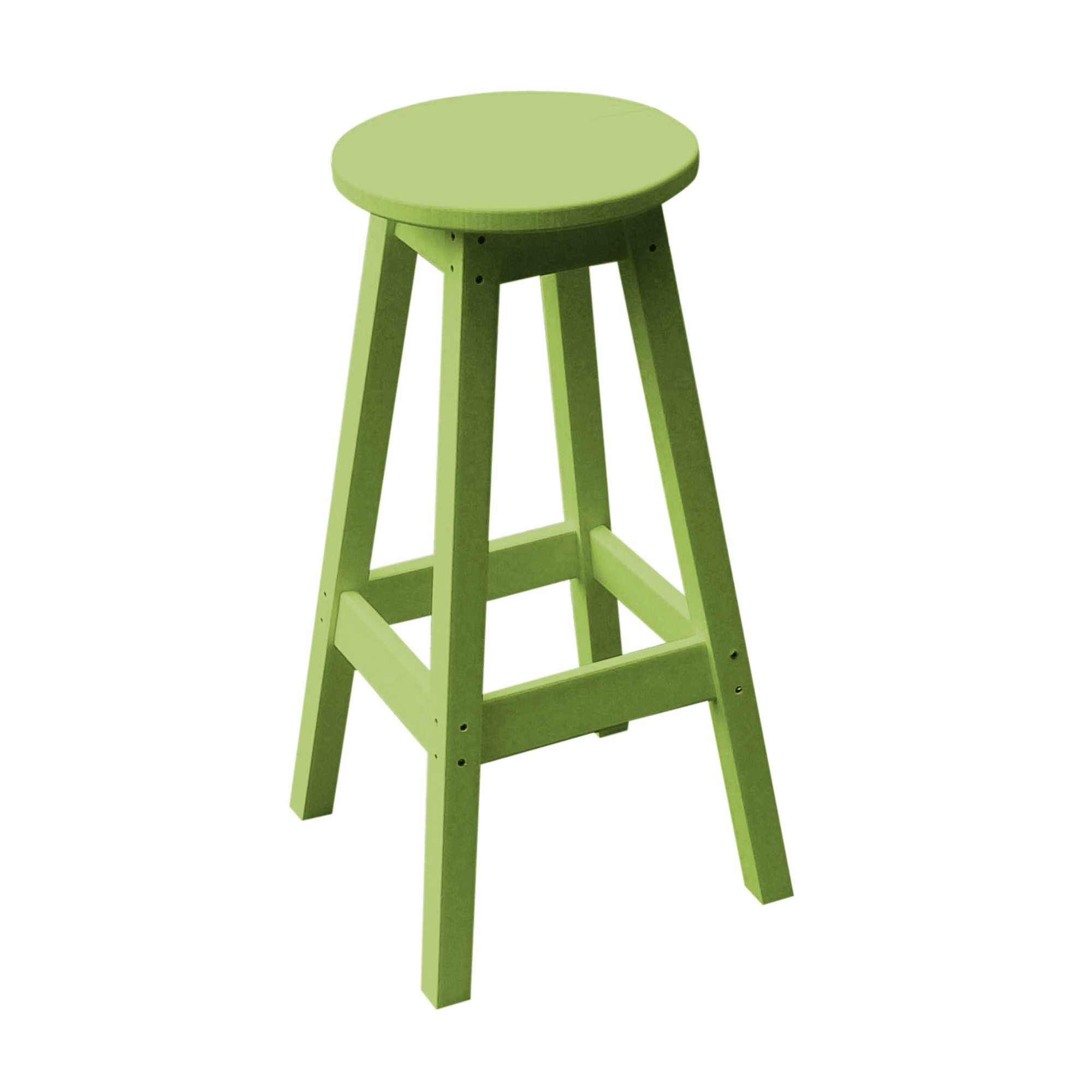 Keystone Amish Co. Round Poly Outdoor Bar Stool