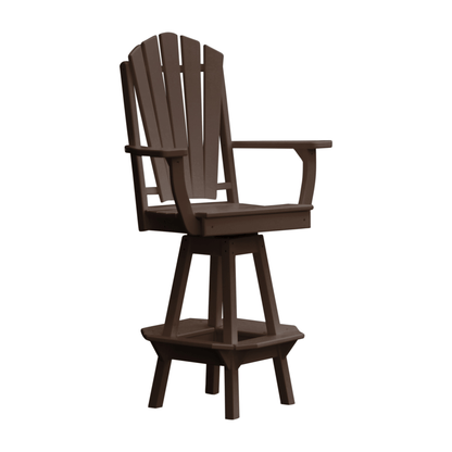 Keystone Amish Co. Sunburst Poly Outdoor Swivel Bar Chair