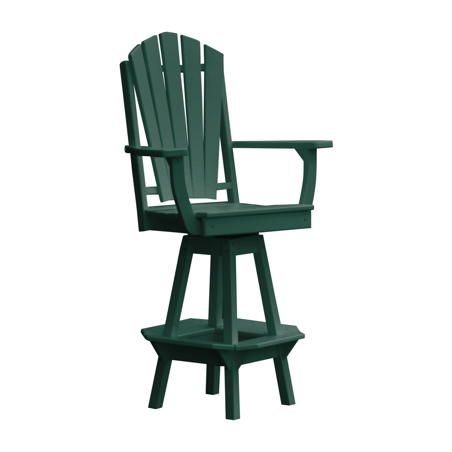 Keystone Amish Co. Sunburst Poly Outdoor Swivel Bar Chair