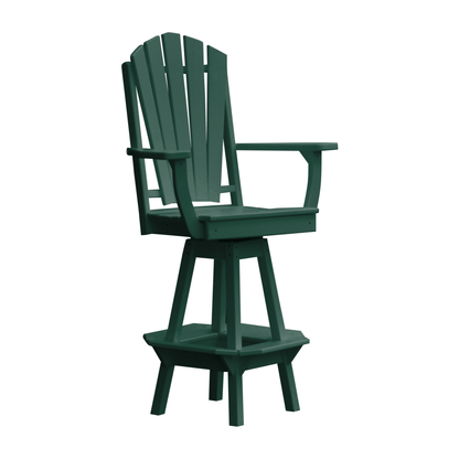 Keystone Amish Co. Sunburst Poly Outdoor Swivel Bar Chair