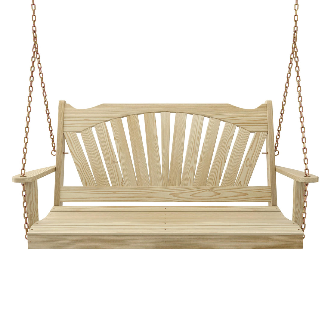 Keystone Amish Co. Sunburst Porch Swing, 4 Foot, Unfinished