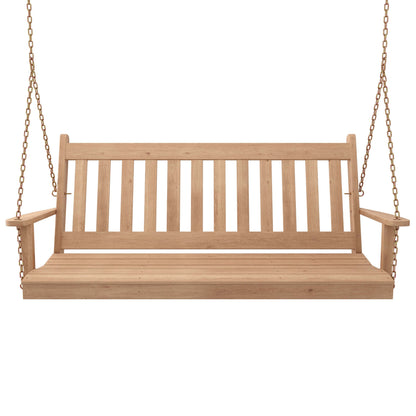 Keystone Amish Co. 6 Foot Franklin Red Cedar Porch Swing without Cup Holders