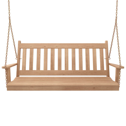 Keystone Amish Co. 5 Foot Franklin Red Cedar Porch Swing without Cup Holders