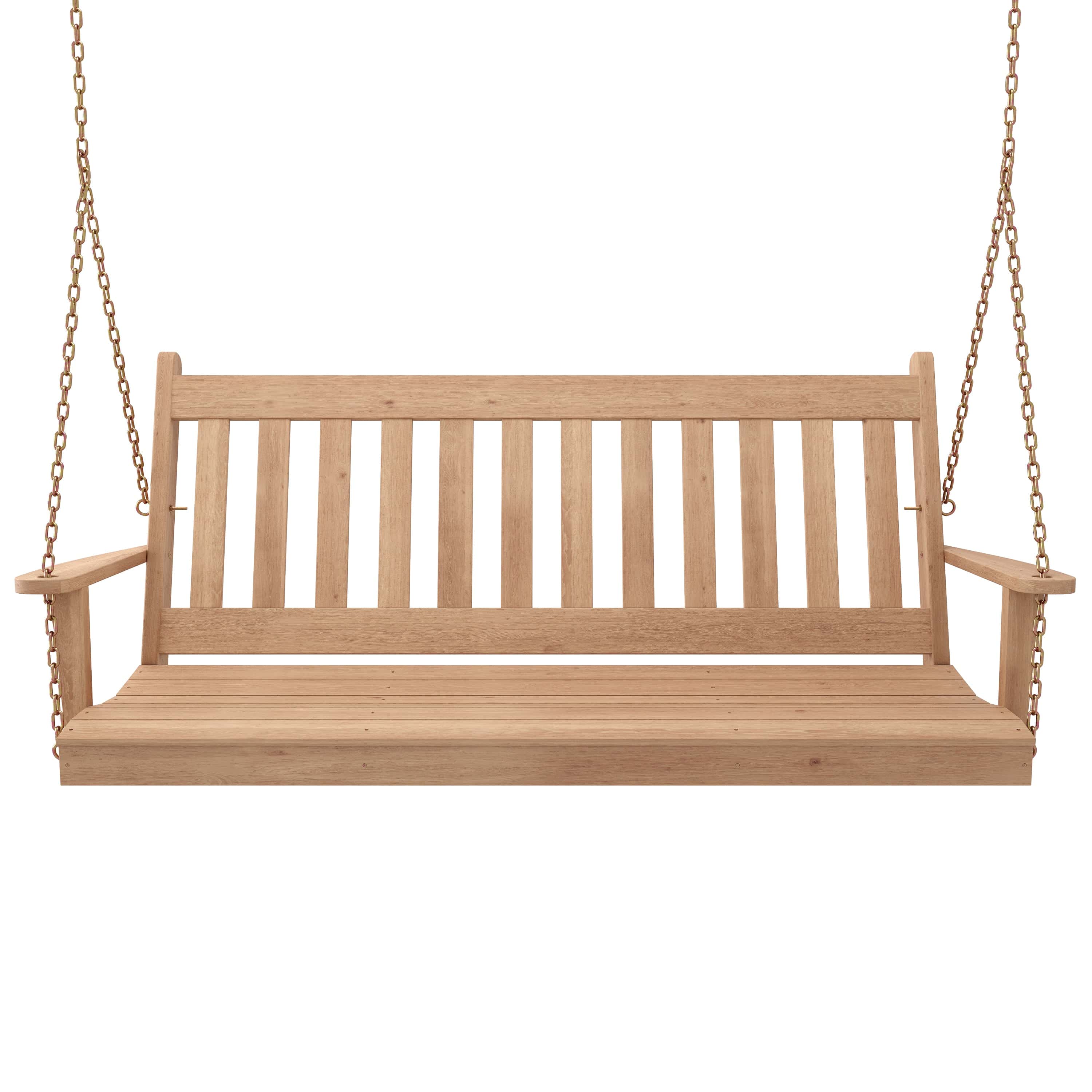 Keystone Amish Co. 4 Foot Franklin Red Cedar Porch Swing without Cup Holders