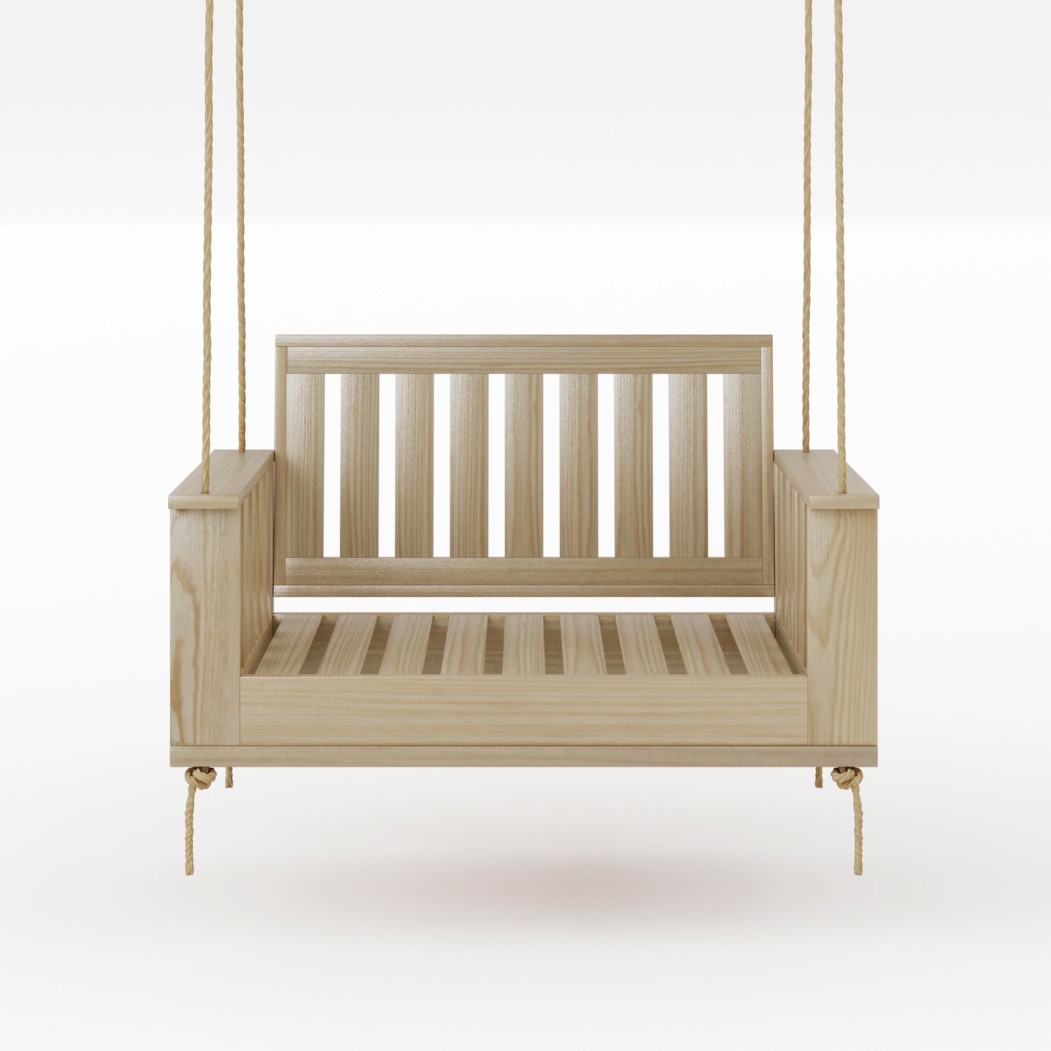 Amish Casual Rockford Daybed Swing Package with Included Cushions, Lounge, Unfinished with Clearcoat