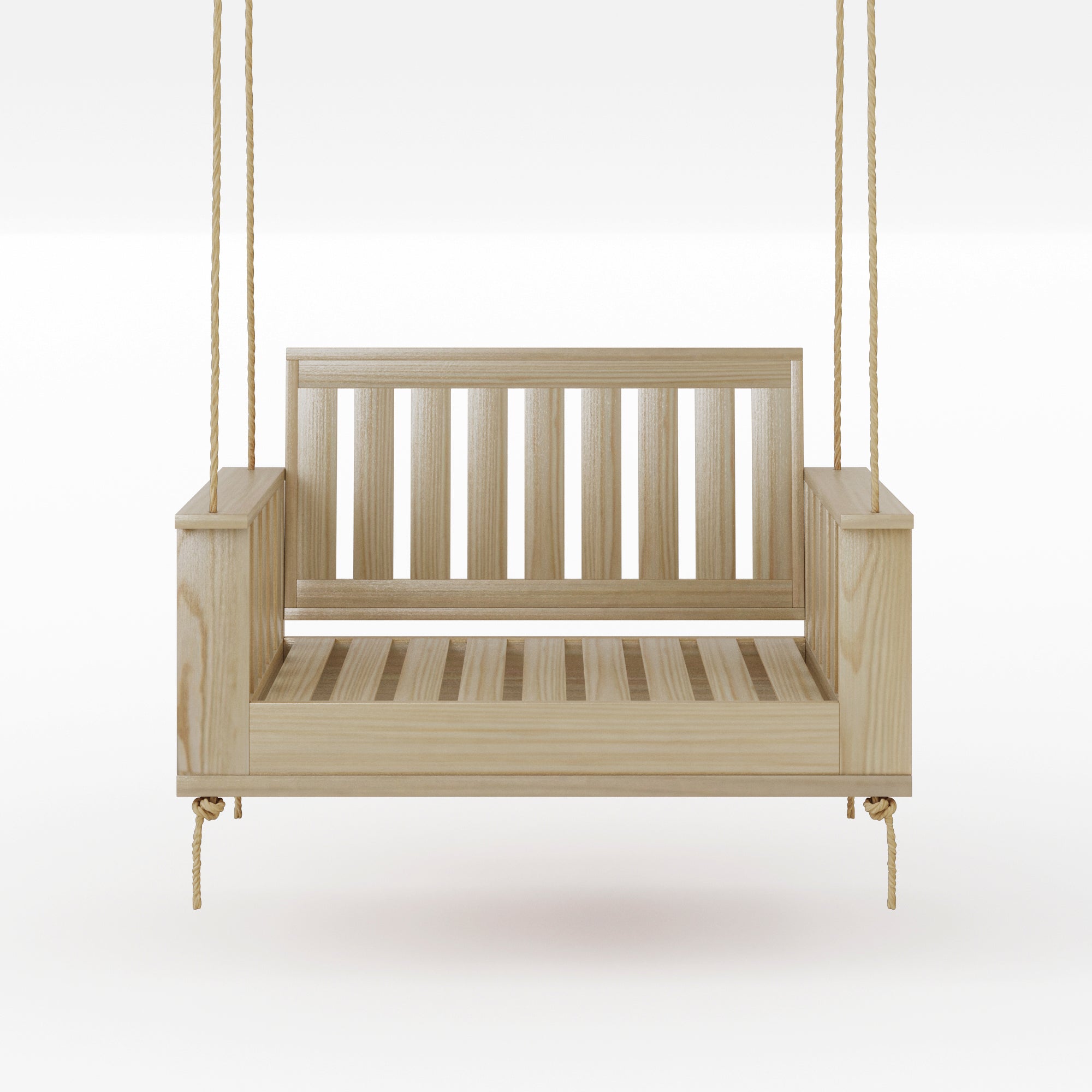 Amish Casual Rockford Daybed Swing Package with Included Cushions, Lounge, Unfinished with Clearcoat