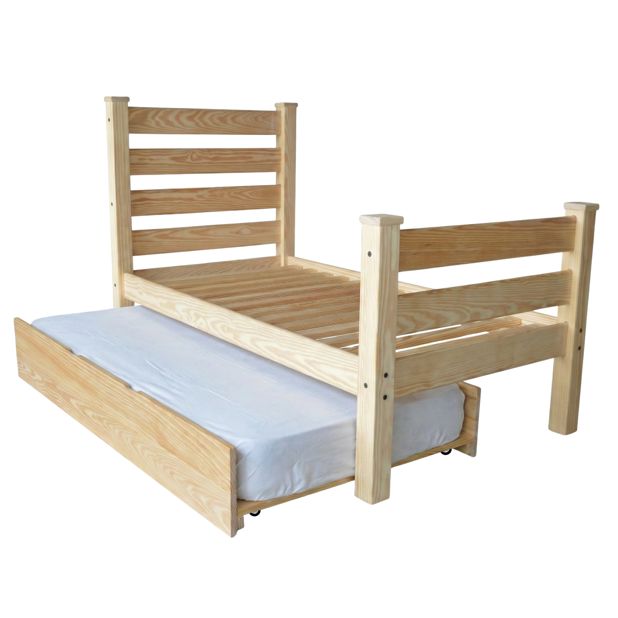 Versaloft Homestead Amish Made Bed Frame with Headboard, Footboard, and Trundle Unit
