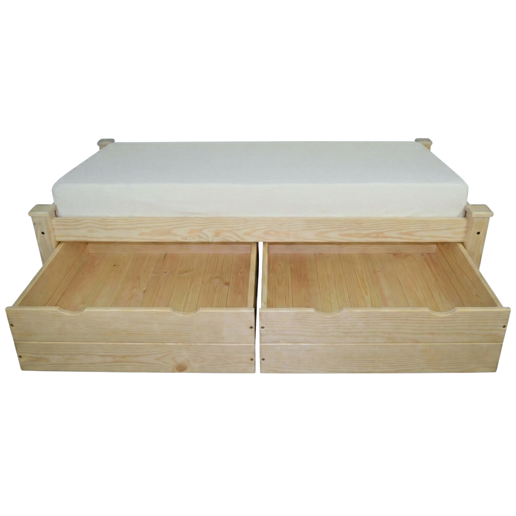 Versaloft Homestead Amish Made Bed Frame with 2-Piece Drawers