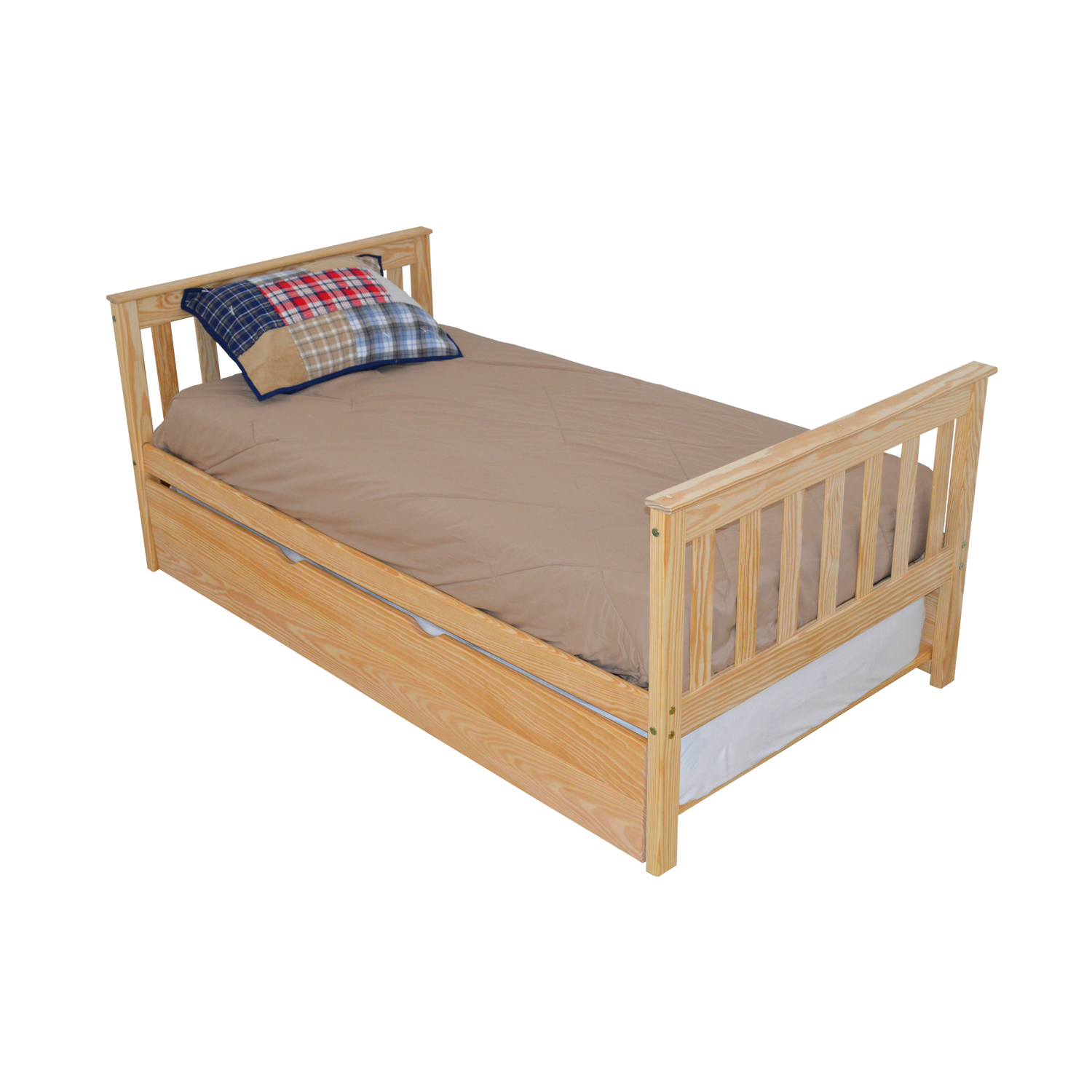 Versaloft Mission Amish Made Bed Frame with Trundle Unit