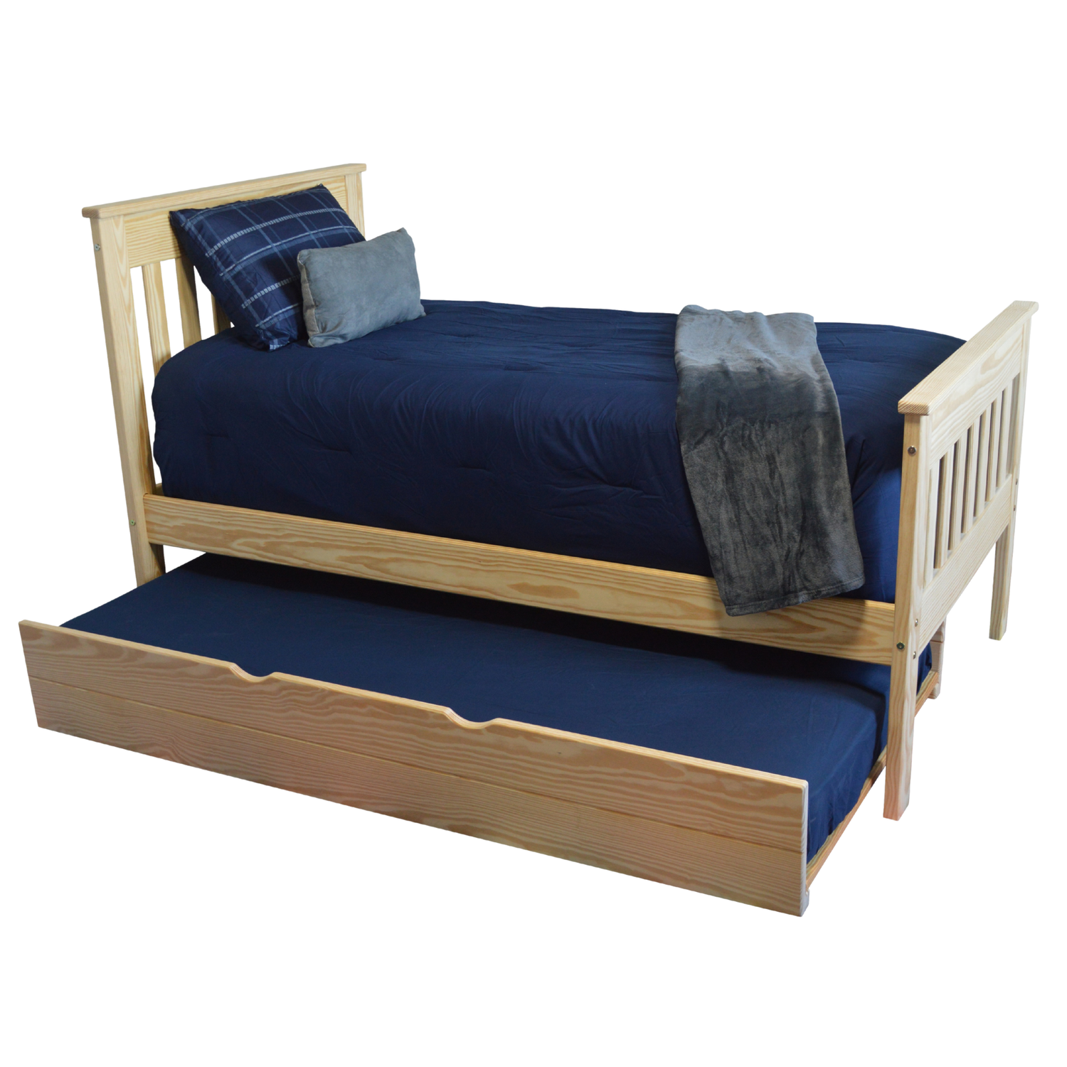Versaloft Harmony Amish Made Bed Frame with Trundle Unit